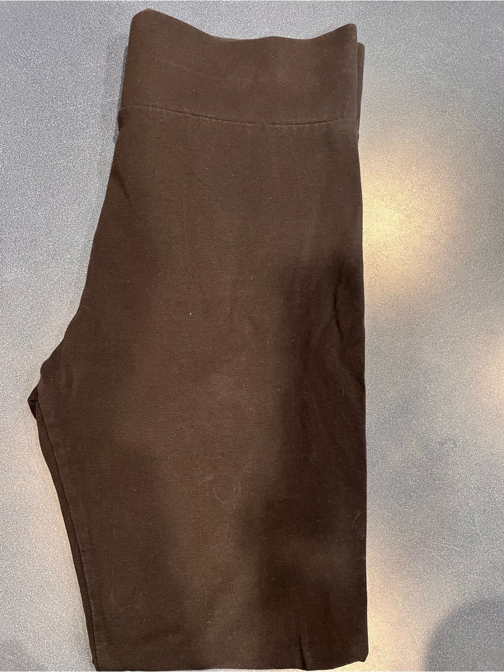LOGO by Lori Goldstein Black High-Waist Leggings